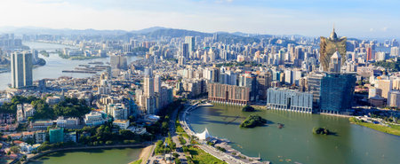 Sightseeing on Macau Tower, day time
