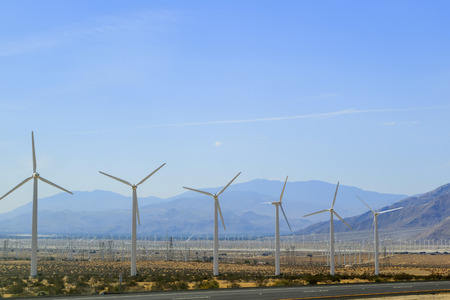 Landscape near Joshua Tree National Park, morningの写真素材