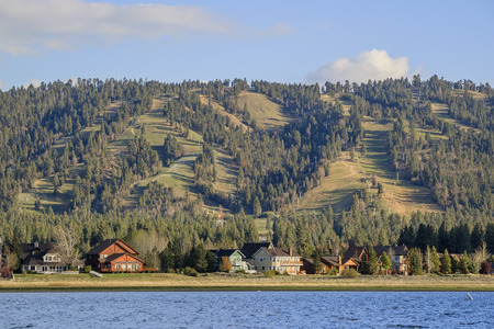 Great Big bear lake near Los Angelesの写真素材