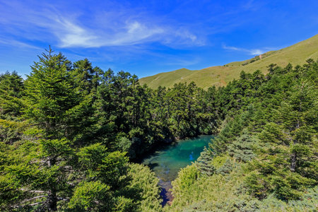 The famous Hehuan Mountain of Taiwan is a 3000m high mountain. Have many great views and hiking pathの写真素材