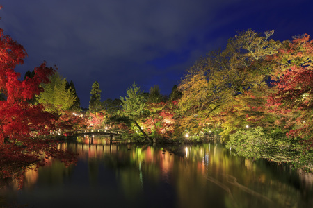 Superb view, fall color at Eikando Zenrinji, Japan in the autumn around novemberのeditorial素材