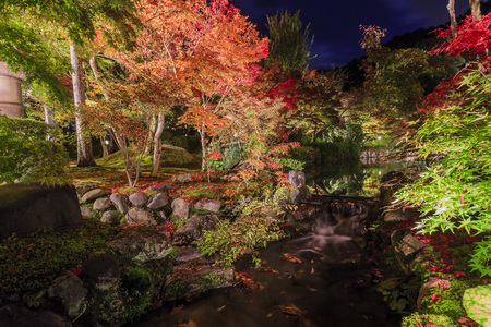 Superb view, fall color at Eikando Zenrinji, Japan in the autumn around novemberのeditorial素材