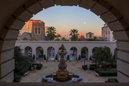 The beautiful and classical Pasadena City Hall near Los Angeles, California