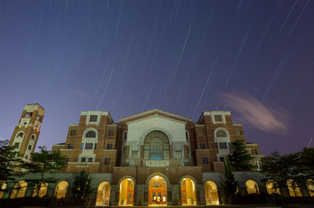 The famous library of National Taiwan University at Taipei, Taiwanのeditorial素材