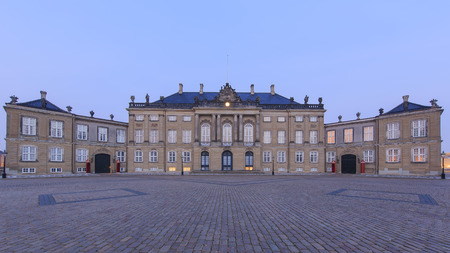 Traveling in the famous Amalienborgmuseet, Copenhagen around Autumn seasonのeditorial素材