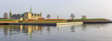 Traveling in the famous Kronborg Castle, Copenhagen around Autumn seasonのeditorial素材