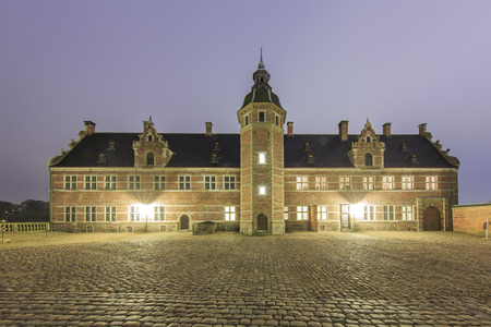 Traveling in the famous Frederiksborg Castle, Copenhagen around Autumn seasonのeditorial素材