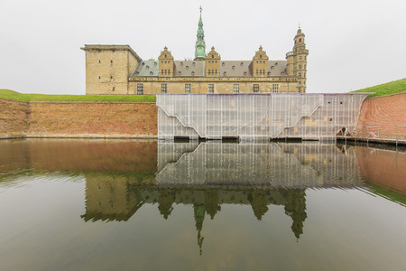 Traveling in the famous Kronborg Castle, Copenhagen around Autumn seasonのeditorial素材