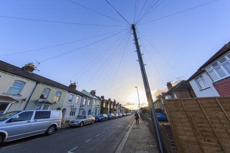 Traveling in the Bognor Regis, United Kingdom around morningのeditorial素材