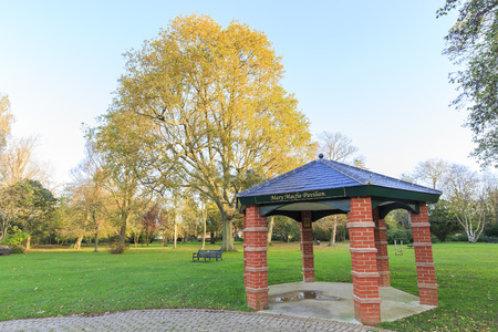 Traveling in the Hotham Park, Bognor Regis, United Kingdom around morningのeditorial素材