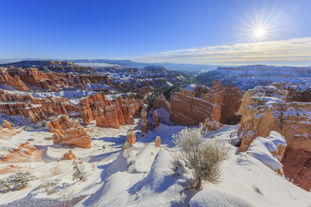 Superb view of Sunset Point, Bryce Canyon National Park at Utahの写真素材