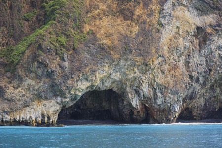 Hiking and sight seeing at Guishan Island of Taiwanの写真素材