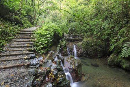 Nature scenic of Linmei Shihpan Trail, Ilan, Taiwanの写真素材