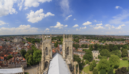 Sightseeing on the famous York Minster, United Kingdomの写真素材