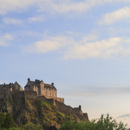 The famous Edinburgh Castle at Edinburgh area, United Kingdomのeditorial素材