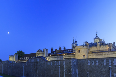 The famous Tower of London near Tower Bridge, London, United Kingdomの写真素材