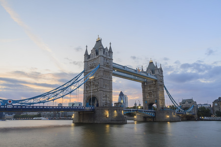 The super famous Tower Bridge of London, United Kingdomの写真素材