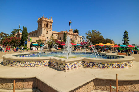 San Diego Balboa Park Botanical Building at San Diego, Californiaのeditorial素材