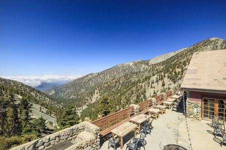 Hiking in the Mt. Baldy Trail at Los Angeles, Californiaのeditorial素材