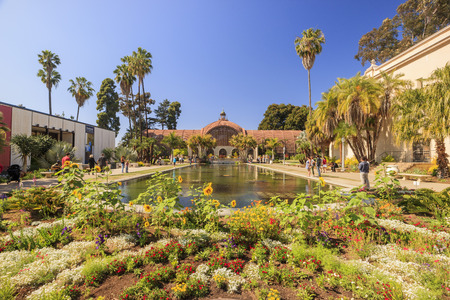 San Diego Balboa Park Botanical Building at San Diego, Californiaのeditorial素材
