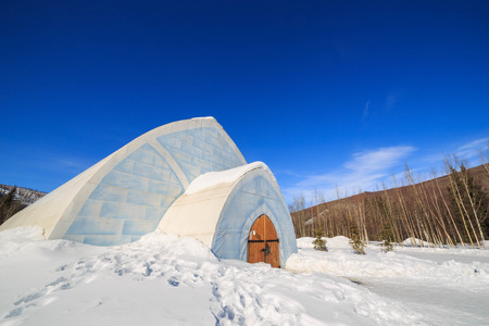 The famous Chena Hot Springs Resort at Fairbanks, Alaskaのeditorial素材