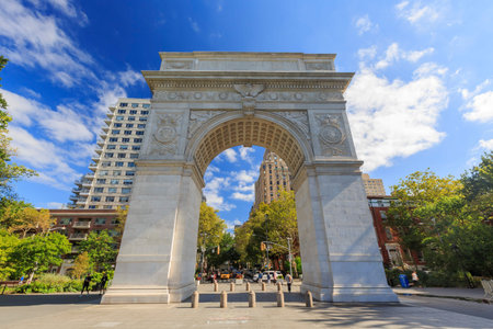Washington Square Park at New York Cityのeditorial素材