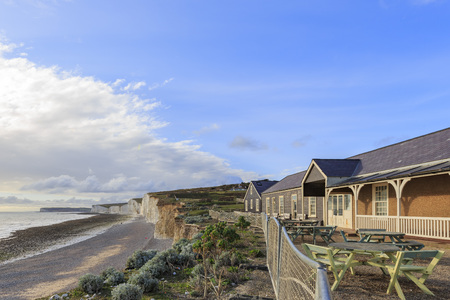 The famous landscape around Seven Sister, Seaford, UKのeditorial素材
