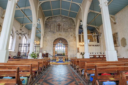 Southampton, APR 11: The historical Saint Michael's Church on APR 11, 2016 at Southampton, UKのeditorial素材
