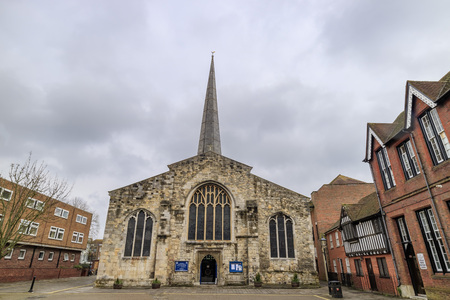 The historical Saint Michael's Church at Southampton, UKのeditorial素材