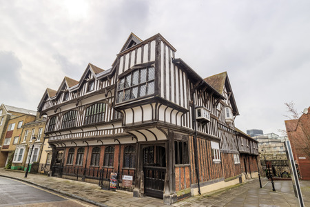 The famous Tudor House & Garden at Southamptonのeditorial素材
