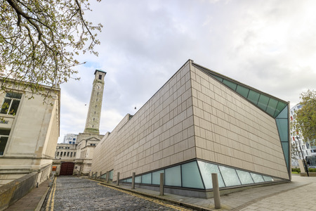 SeaCity Museum in a cloudy day, United Kingdomのeditorial素材