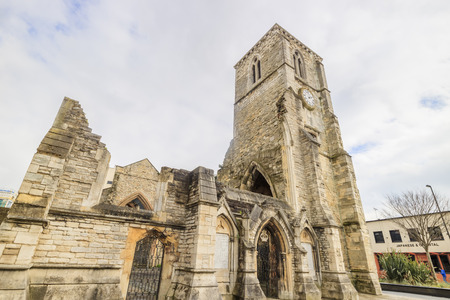The historical Holyrood Church at Southampton, United Kingdomのeditorial素材