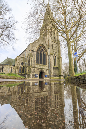 Beautiful and historical Saint Mary's Church at Southamptonの写真素材