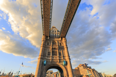 The famous Tower Bridge at London, United Kingdomのeditorial素材