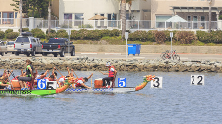 JUL 18, Long Beach: Dragon Boat Festival on JUL 18, 2015 at Long Beach, Californiaのeditorial素材
