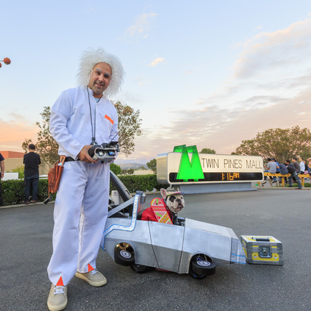 OCT 25, California: Back to Future Anniversary on OCT 25, 2015 at Twin Pines Mall, Californiaのeditorial素材