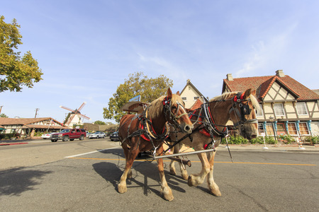 OCT 24, California: A Danish culture country on OCT 24, 2015 at Solvang, Californiaのeditorial素材