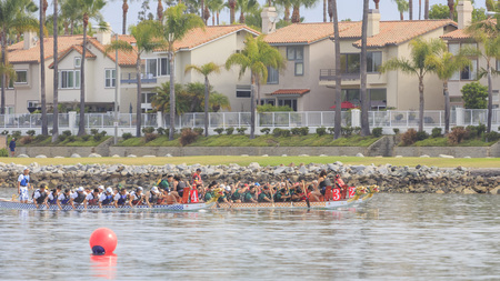 JUL 18, Long Beach: Dragon Boat Festival on JUL 18, 2015 at Long Beach, Californiaのeditorial素材