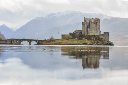 The famous Eilean Donan Castle at Highland, Scotlandのeditorial素材
