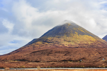 Beautiful country side view with mountain at Highland, Scotland