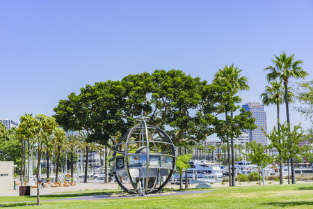 scene around Rainbow Harbor, Long Beach, California, U.S.A.のeditorial素材