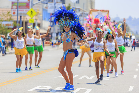 California, USA - JUN 25, 2016: Superb Tournament of the famous Hollywood Carnival, held in Hollywood, Californiaのeditorial素材