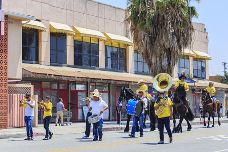 California, USA - JUN 25, 2016: Superb Tournament of the famous Hollywood Carnival, held in Hollywood, Californiaのeditorial素材