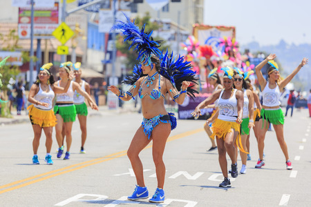 California, USA - JUN 25, 2016: Superb Tournament of the famous Hollywood Carnival, held in Hollywood, Californiaのeditorial素材