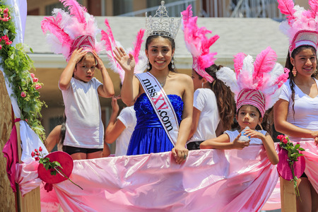 California, USA - JUN 25, 2016: Superb Tournament of the famous Hollywood Carnival, held in Hollywood, Californiaのeditorial素材