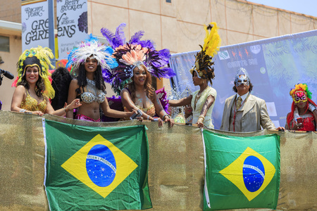 California, USA - JUN 25, 2016: Superb Tournament of the famous Hollywood Carnival, held in Hollywood, Californiaのeditorial素材