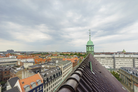Superb aerial view from Round Tower of Copenhagen, Denmarkのeditorial素材