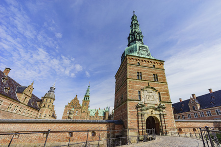 Traveling in the famous Frederiksborg Castle, Copenhagen at summerのeditorial素材