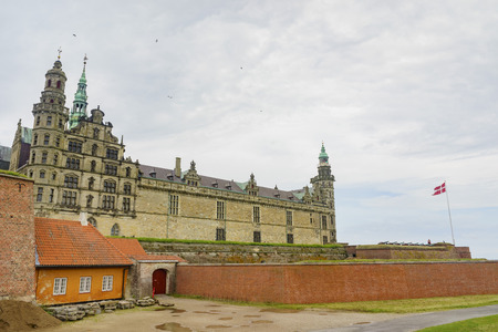 The historical Kronborg Castle at Helsingor, Denmarkのeditorial素材