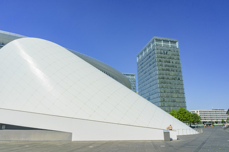 Luxembourg, SEP 10: The morden Philharmonie on SEP 10, 2016 at Luxembourgのeditorial素材